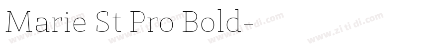 Marie St Pro Bold字体转换